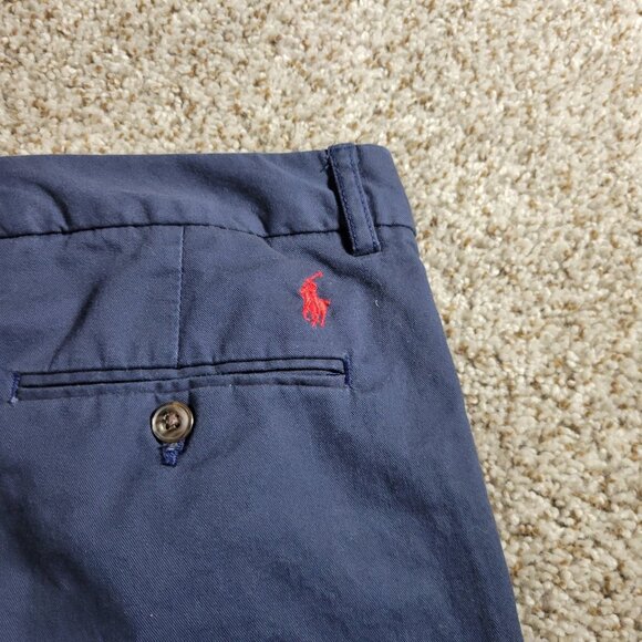 Polo Ralph Lauren Pants Boy's 20 Navy Blue Chino Preppy Chino Red Pony - Picture 6 of 7